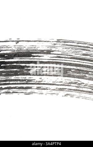 Monochrome Black Ink Wash Gentle Gradient Background with Splash Drip Lines and Greys on Paper Grain Stock Photo