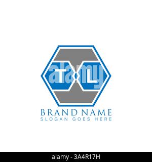 TL Unique modern flat abstract geometric initials vector letter logo design. TL monogram logo. Stock Vector