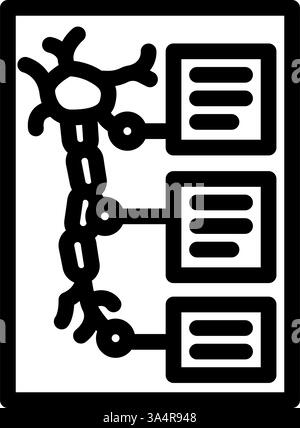 nervous system study neurologist line icon vector illustration Stock ...