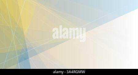 A light abstract background with intersecting lines and subtle color gradients, forming a modern geometric design. The translucent shapes create a har Stock Vector