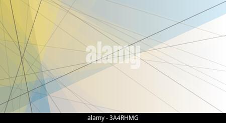 A light abstract background with intersecting lines and subtle color gradients, forming a modern geometric design. The translucent shapes create a har Stock Vector