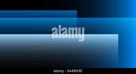 A modern abstract design featuring a smooth blue and gray lit gradient background with overlapping transparent square shapes. Harmonious colors, profe Stock Vector