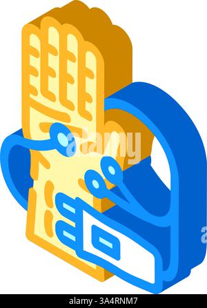 emg procedure neurologist isometric icon vector illustration Stock ...