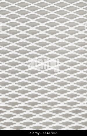Expanded metal mesh panel pattern as background and design element Stock Photo