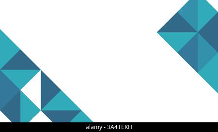 Modern abstract blue vector background with geometric triangles. Perfect for tech, business, or art banners. Vibrant, sleek design. Stock Vector