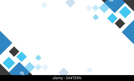 Abstract blue vector background with geometric squares. Perfect for business, tech, or web design. Modern, colorful, and stylish. Stock Vector