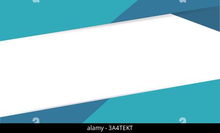 Abstract blue and green vector background with geometric shapes. Perfect for banners, templates, and web design. Blank space for text. Stock Vector