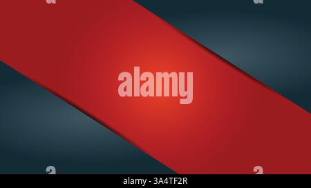 Stylish red and black abstract vector background with modern layered design. Perfect for business, banners, and branding. Stock Vector