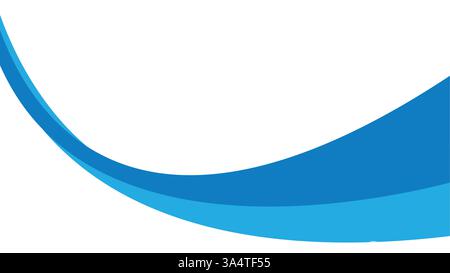 Modern blue wave vector background for business, tech, and creative projects. Perfect for banners, cards, and web design. Abstract vector design. Stock Vector