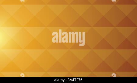 A seamless golden geometric triangle pattern with a stylish vector design, perfect for wallpaper, decoration, and modern art. Stock Vector