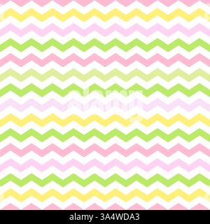 Colorful Zigzag Seamless Pattern texture Stock Vector