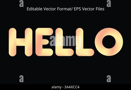 Text Style in vector gradient background Stock Vector
