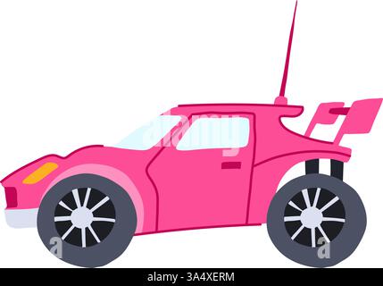 racing rc car toy cartoon vector illustration Stock Vector Image & Art ...