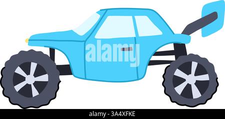 racing rc car toy cartoon vector illustration Stock Vector Image & Art ...