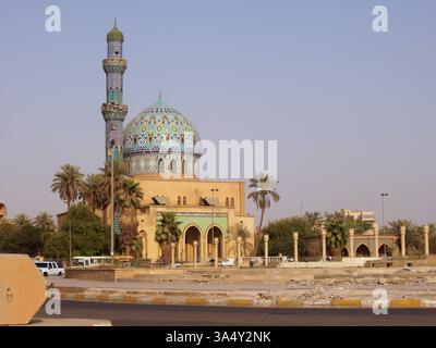 5th July 2003 The 17 Ramadan mosque and the Bassem Hamad sculpture of ...