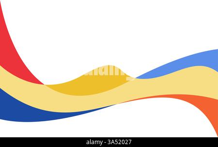 Abstract wave background with colorful flow vector Stock Vector