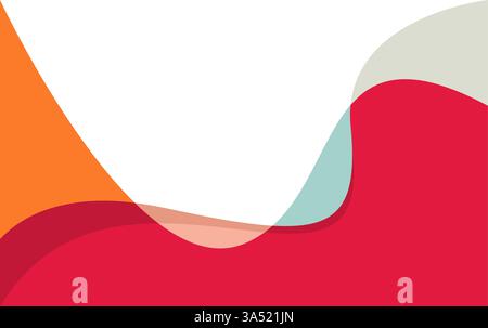 Colorful flow background with modern abstract shapes. wavy abstract background vector Stock Vector