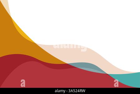 Wave abstract colorful background vector. summer abstract background Stock Vector