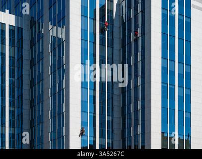 Headquarters of Euroclear, a financial clearing institution, Brussels, Belgium, 19 MARCH 2025 Stock Photo