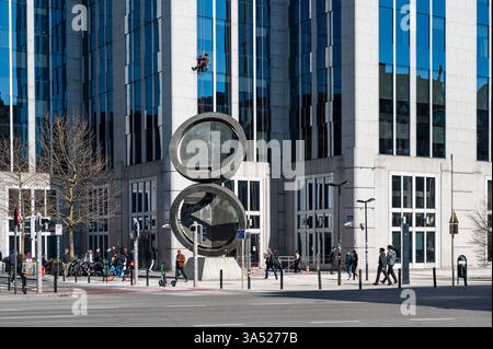 Headquarters of Euroclear, a financial clearing institution, Brussels, Belgium, 19 MARCH 2025 Stock Photo