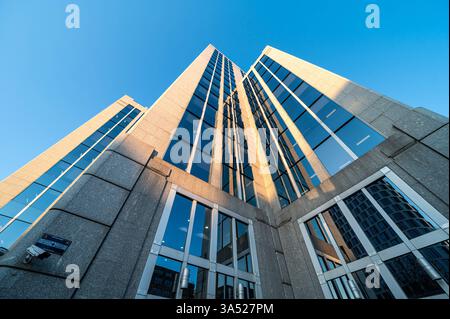 Headquarters of Euroclear, a financial clearing institution, Brussels, Belgium, 19 MARCH 2025 Stock Photo