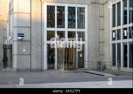 Headquarters of Euroclear, a financial clearing institution, Brussels, Belgium, 19 MARCH 2025 Stock Photo