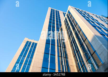 Headquarters of Euroclear, a financial clearing institution, Brussels, Belgium, 19 MARCH 2025 Stock Photo