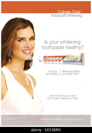 Famous Person Using Colgate Toothpaste Colgate advanced white toothpaste Stock Photo - Alamy