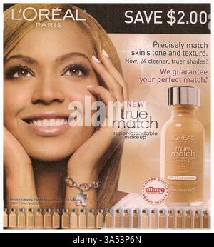 2000s usa loreal magazine advert hi-res stock photography and
