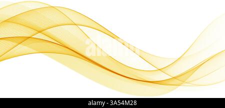 Abstract vector background, transparent waved lines for brochure, website, flyer design. Color smoke wave. Stock Vector