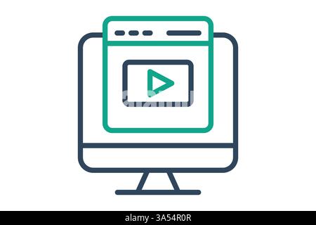 Advertising icon. line icon style. icon related to digital marketing. business elements vector illustration Stock Vector