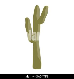 Stylish Saguaro cactus icon. Large Saguaro isolated graphic. Vector illustration Stock Vector