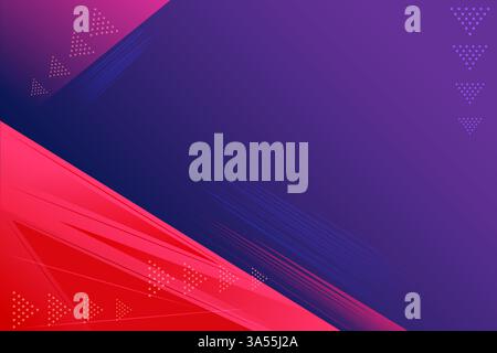 illustration of modern abstract futuristic dynamic sporty background with geometric patterns template for Cover design banner, flyer and poster Stock Vector