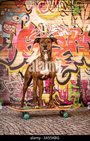 Podenco-Mongrel Stock Photo