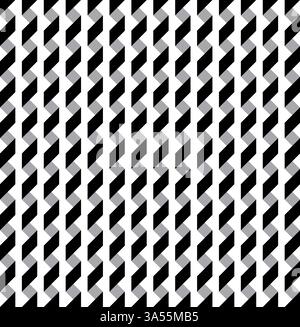 Black and Grey abstract strips seamless pattern Stock Vector