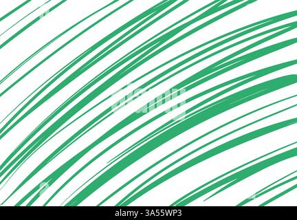 Abstract Green and White Wavy Line Pattern Background Stock Vector