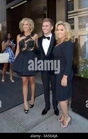 Julie Chrisley and Savanna Chrisley outside a Soho hotel in New York