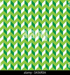 Green contour abstract geometrical seamless pattern background Stock Vector