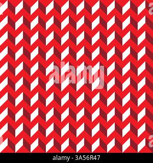 Red contour abstract geometrical seamless pattern background Stock Vector