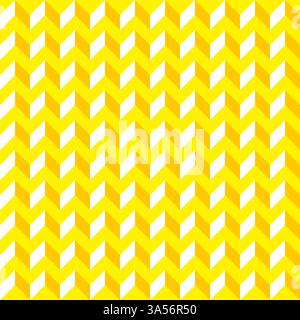 Yellow contour abstract geometrical seamless pattern background Stock Vector