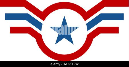 Military academy logo design template Stock Vector