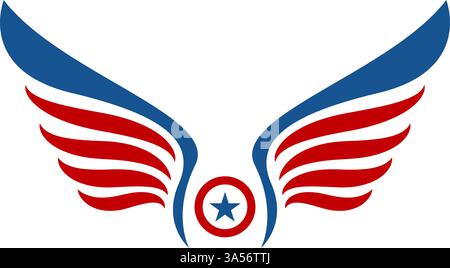 Military academy logo design template Stock Vector