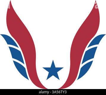 Military academy logo design template Stock Vector