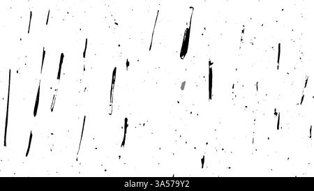 A textured background featuring black streaks and splatters on a white surface, creating an abstract and artistic appearance. Stock Vector