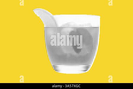 Stylized Measuring Cup Illustration Stock Vector