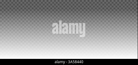 White gradient background on grid background as a transparent png. Vector design element. Stock Vector