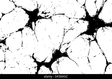 Vector grunge background with crack and distressed wall. Stone pattern on concrete texture. Marble effect and dirt overlay for vintage design. Stock Vector