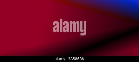 Background with trendy gradient and noise. Red and blue colors. Glare from lenses, overlay texture. Vector banner with dust and smooth color Stock Vector
