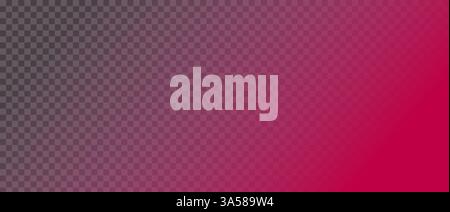 Pink gradient background on grid background as a transparent png. Vector design element. Stock Vector