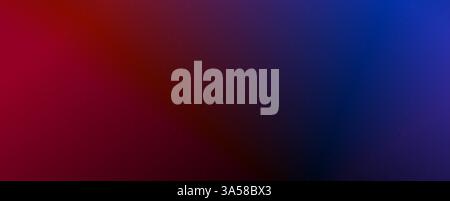 Background with trendy gradient and noise. Red and blue colors. Glare from lenses, overlay texture. Vector banner with dust and smooth color Stock Vector